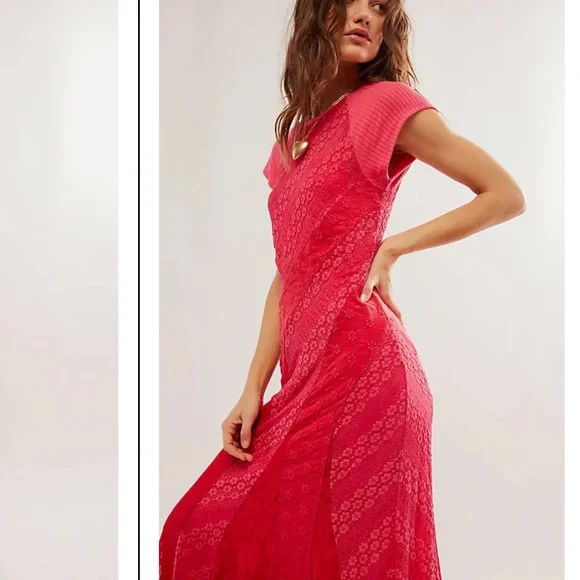 FREE PEOPLE Cypress Lace Maxi NWOT - Picture 2 of 7